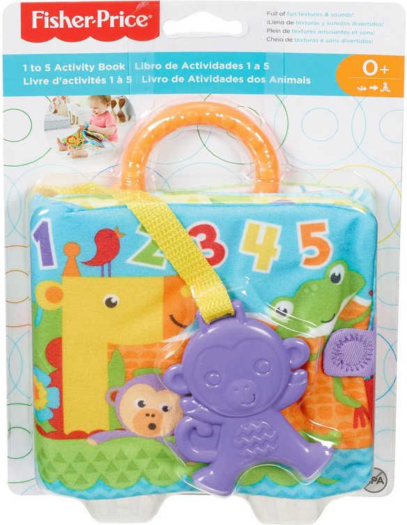 FISHER PRICE Baby Knížka měkká se zvířátky s aktivitami pro miminko - obrázek 2