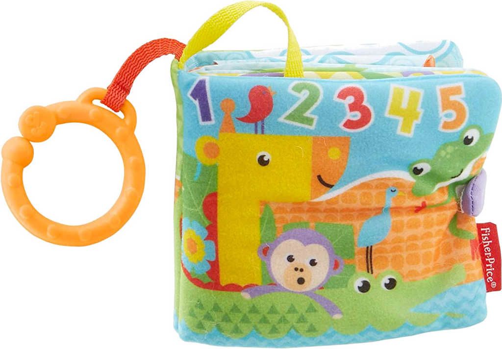 FISHER PRICE Baby Knížka měkká se zvířátky s aktivitami pro miminko - obrázek 3