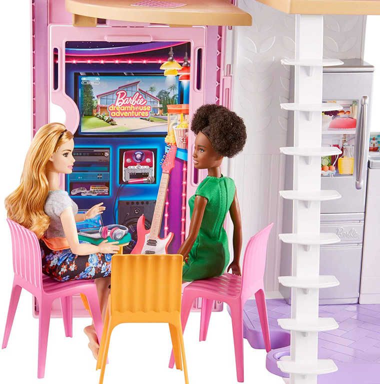 MATTEL BRB Dům v Malibu pro panenku Barbie rozkládací set s nábytkem a doplňky - obrázek 7