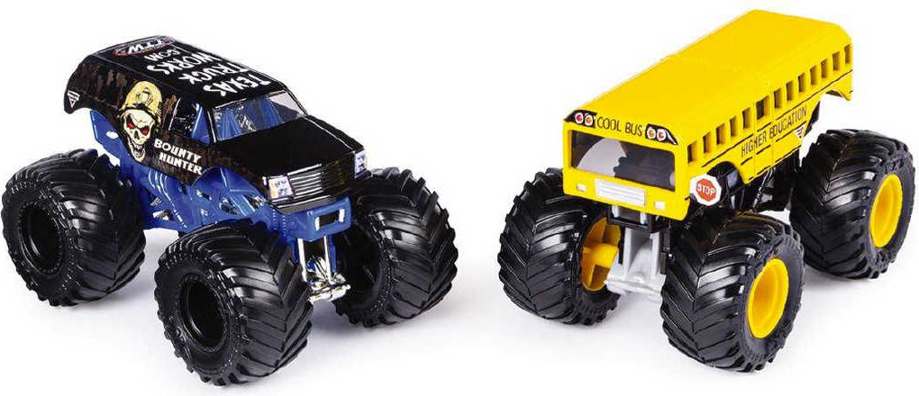 SPIN MASTER Auta teréní Monster Jam set 2ks velká kola 1:64 různé druhy kov - obrázek 2