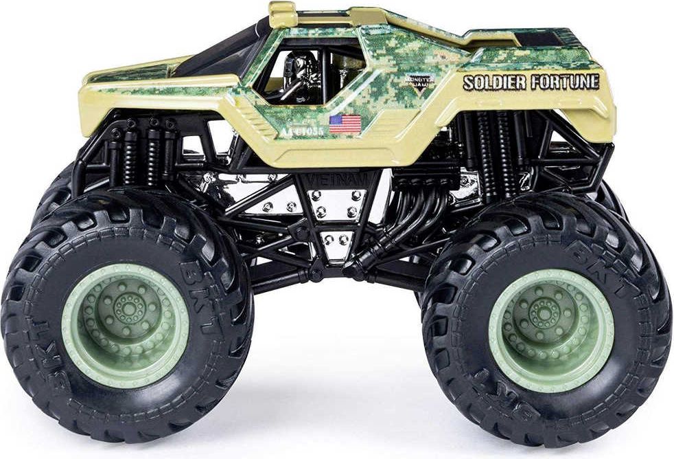 SPIN MASTER Auta teréní Monster Jam set 2ks velká kola 1:64 různé druhy kov - obrázek 5
