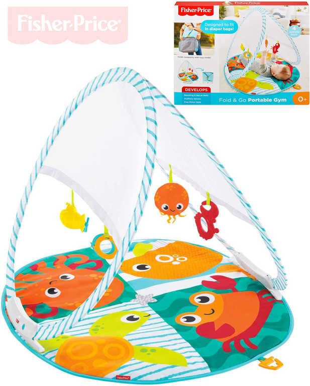 FISHER PRICE Baby dečka hrací se zvířátky cestovní do tašky pro miminko - obrázek 1