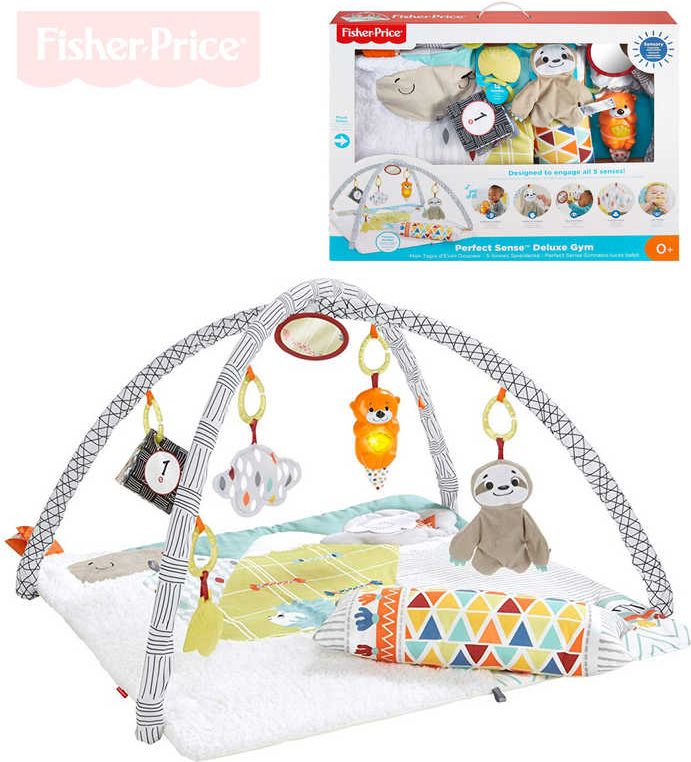 FISHER PRICE Baby dečka hrací s aktivitami 5 smyslů pro miminko - obrázek 1
