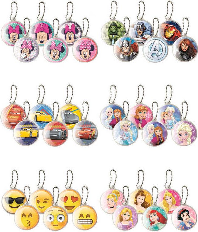 Přívěšek klíčenka 4,5cm Disney / emotikony různé motivy - obrázek 1