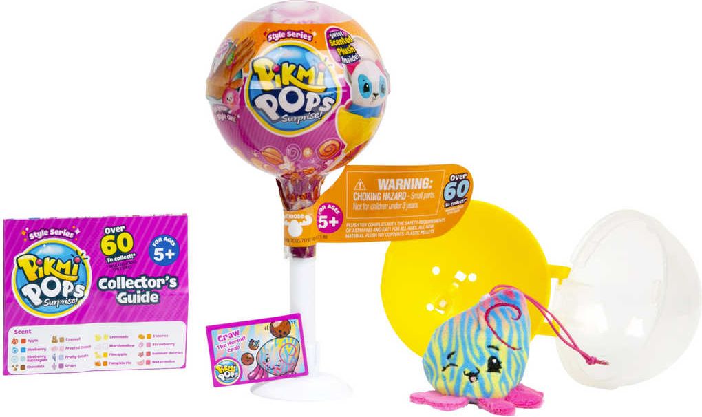 ADC Pikmi Pops S3 voňavý plyšák zvířátko s doplňky v lízátku různé druhy - obrázek 3
