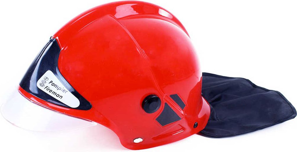 Helma dětská hasičská přilba červená plastová - obrázek 1