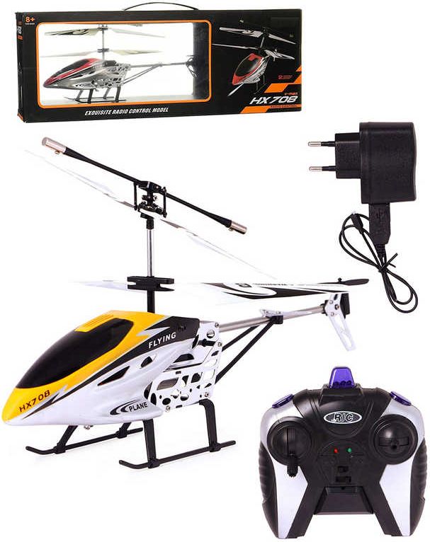 RC Vrtulník 24cm na vysílačku 24GHz na baterie 2 kanály různé barvy - obrázek 1