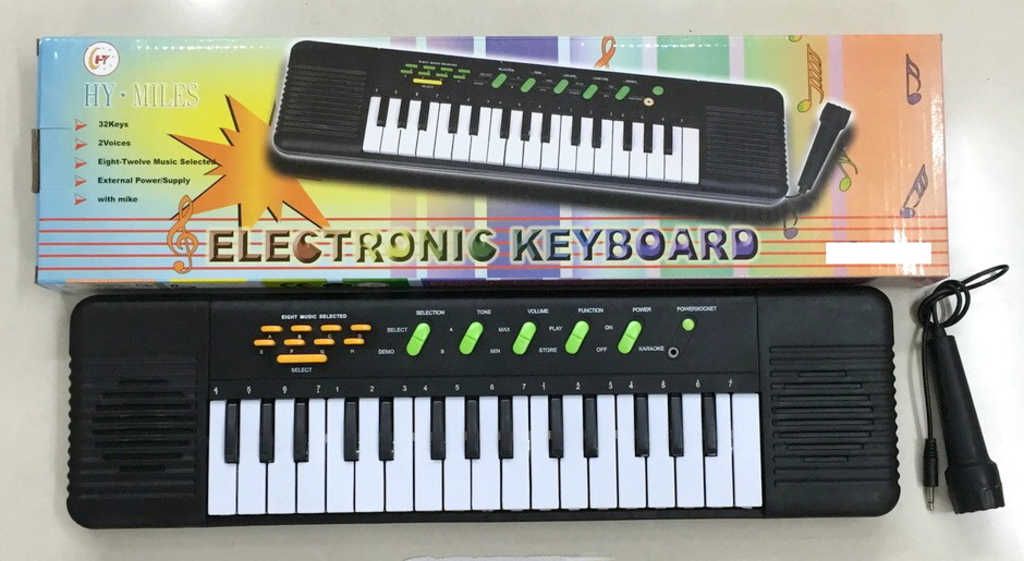Piáno elektronické 50cm dětský keyboard 32kláves set s mikrofonem na baterie Zvuk - obrázek 1