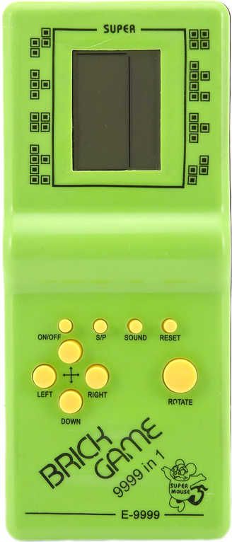 Digitální hra Brick Game Tetris hlavolam plast 18cm - obrázek 3