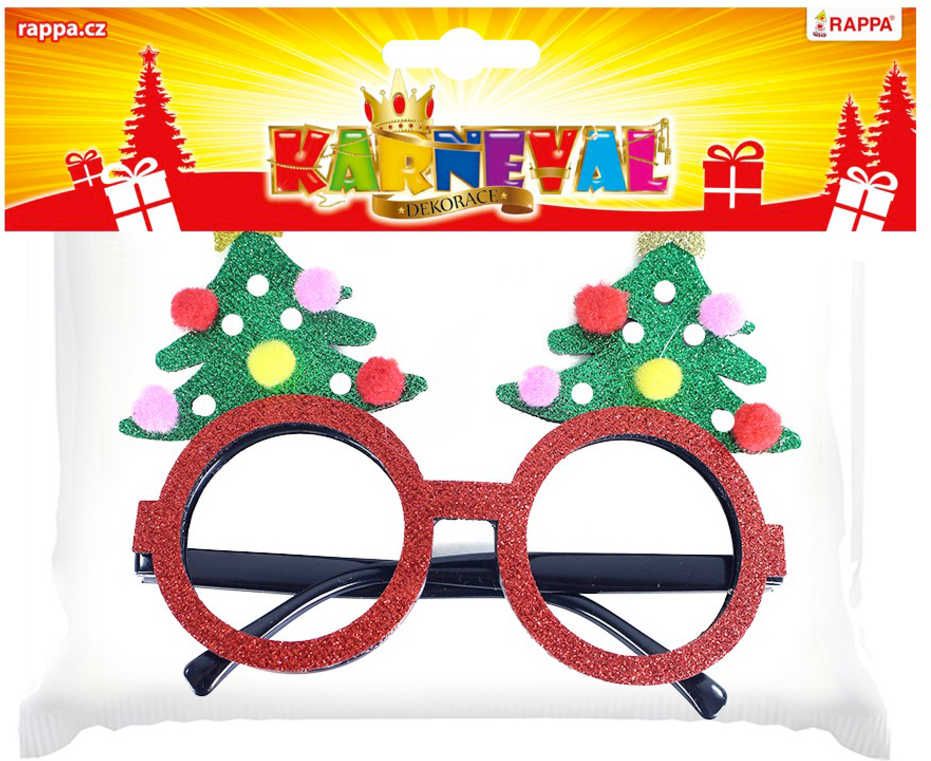 KARNEVAL Brýle vánoční strom dospělý *KARNEVALOVÝ DOPLNĚK* - obrázek 2