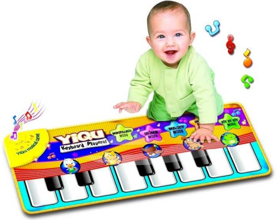 Baby pianko podlahové 73cm interaktivní dečka se zvířátky na baterie Zvuk - obrázek 3