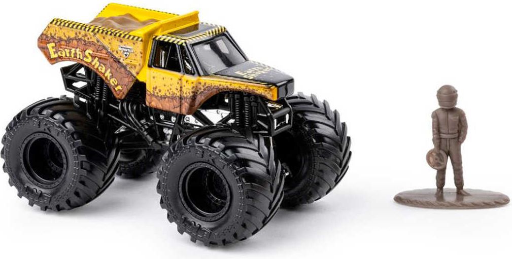 SPIN MASTER Auto terénní Monster Jam 1:64 off-road velká kola set s jezdcem kov - obrázek 6