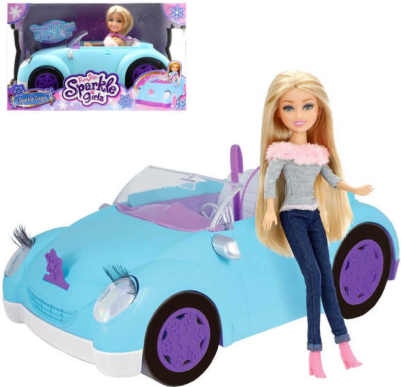 Panenka Sparkle Girlz Coupe set s autíčkem cabriolet v krabici - obrázek 2