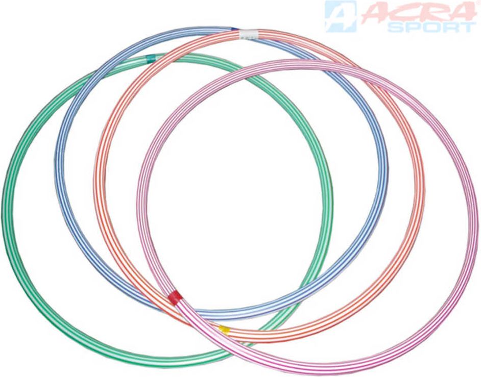 ACRA Obruč hula hop 50cm dětský fitness kruh 4 barvy - obrázek 1