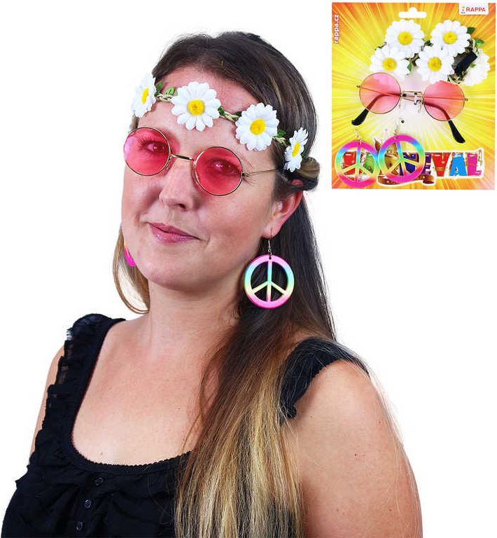 Sada hippies kopretina 4ks - obrázek 1