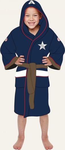 Dětský župan - Kapitán Amerika (univerzální pro děti 7-9) - obrázek 1