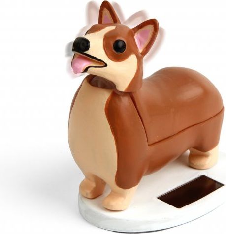 Solární pes Corgi na stůl - obrázek 1