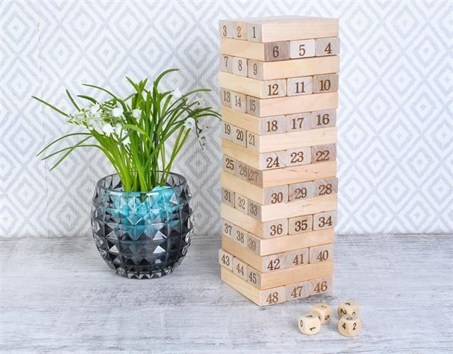 VOGadgets Rodinná hra Dřevěná věž - JENGA - obrázek 3