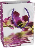 Dárková taška - Orchideje tmavé Varianta: Malá - obrázek 4