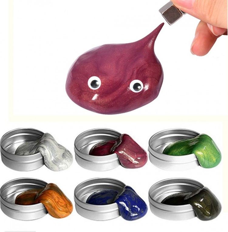 Inteligentní plastelína magnetická Varianta: modrá - obrázek 1