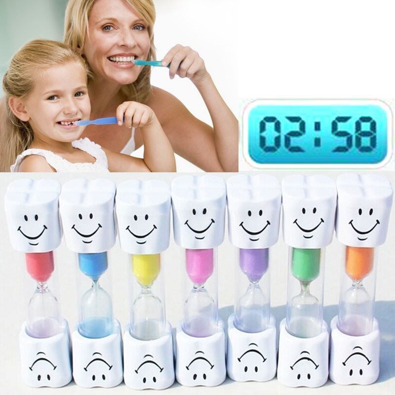 Přesýpací hodiny na čištění zubů - růžové - obrázek 1