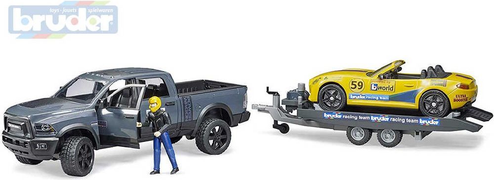 Bruder 2504 Terénní auto RAM se závoďákem a figurkou - obrázek 1