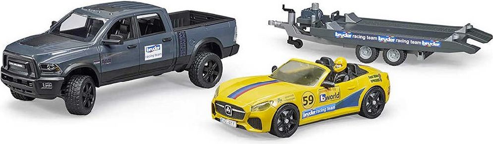 Bruder 2504 Terénní auto RAM se závoďákem a figurkou - obrázek 2