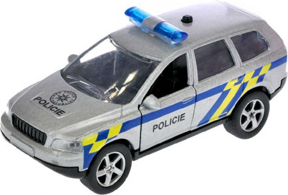 Mikro Trading Auto policie 11cm kov zpětný chod na baterie česky mluvící - obrázek 1