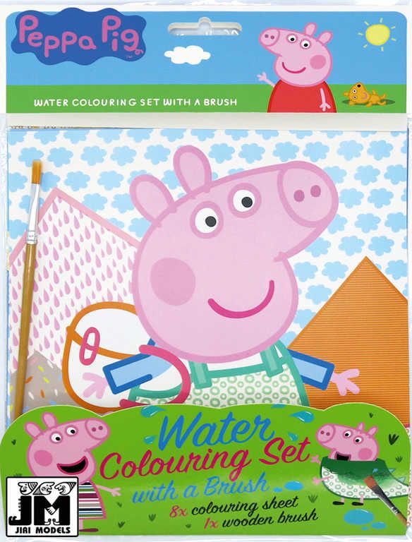 Prasátko Peppa - Vodové omalovánky se štětcem - - obrázek 1