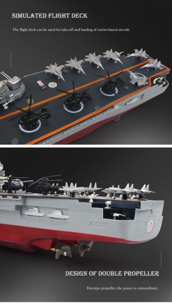 RCobchod Letadlová loď MINSK 2,4Ghz 1/360 - 71cm - obrázek 5