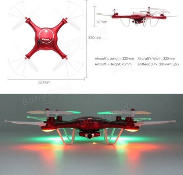 RCobchod SYMA X5UW - WIFI-HD kamera + barometr + super ovládání telefonem - obrázek 5
