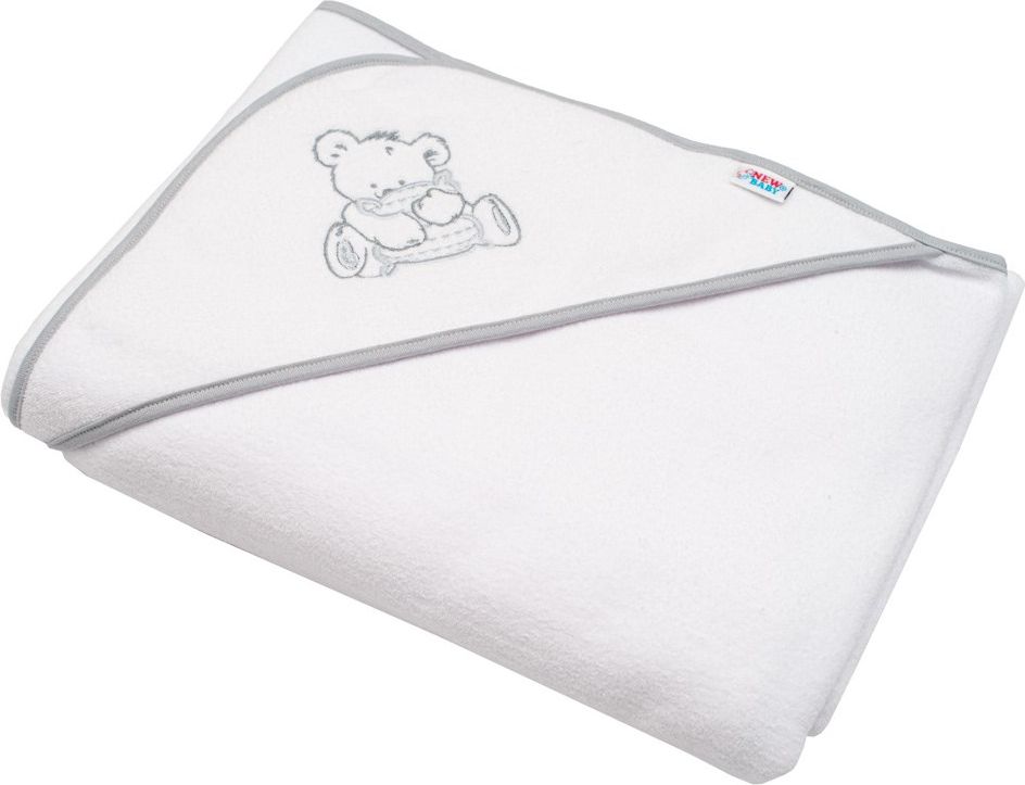 NEW BABY | Nezařazeno | Dětská froté osuška s výšivkou a kapucí New Baby 100x100 růžová sloník | Růžová | - obrázek 37