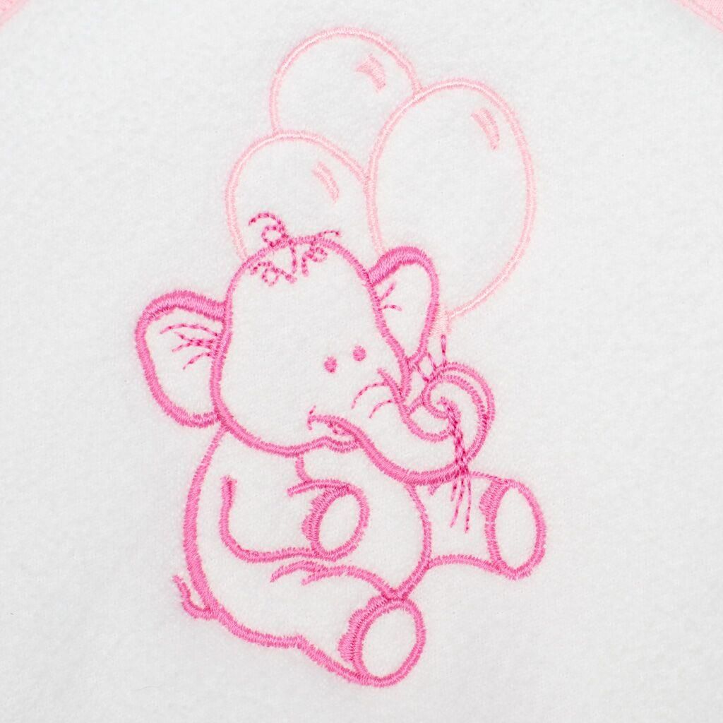 NEW BABY | Nezařazeno | Dětská froté osuška s výšivkou a kapucí New Baby 100x100 bílá medvěd | Bílá | - obrázek 7