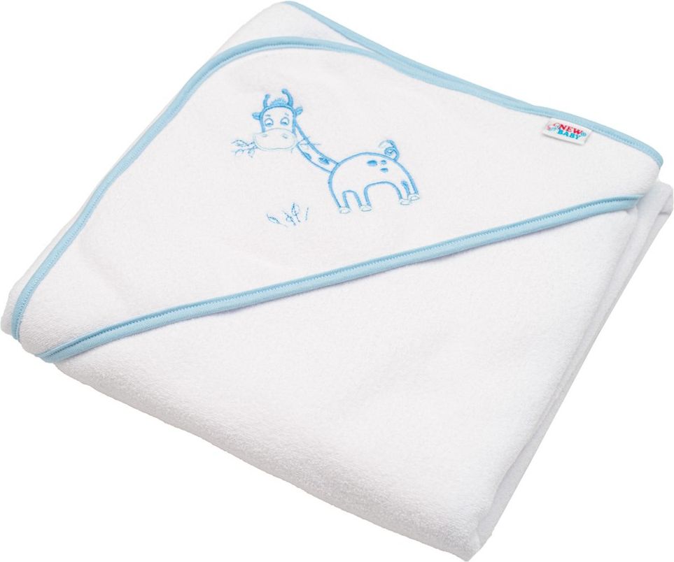 NEW BABY | Nezařazeno | Dětská froté osuška s výšivkou a kapucí New Baby 100x100 bílá medvěd | Bílá | - obrázek 9
