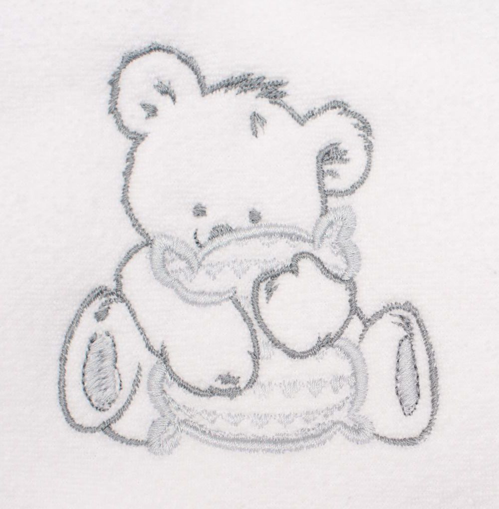 NEW BABY | Nezařazeno | Dětská froté osuška s výšivkou a kapucí New Baby 100x100 bílá medvěd | Bílá | - obrázek 18
