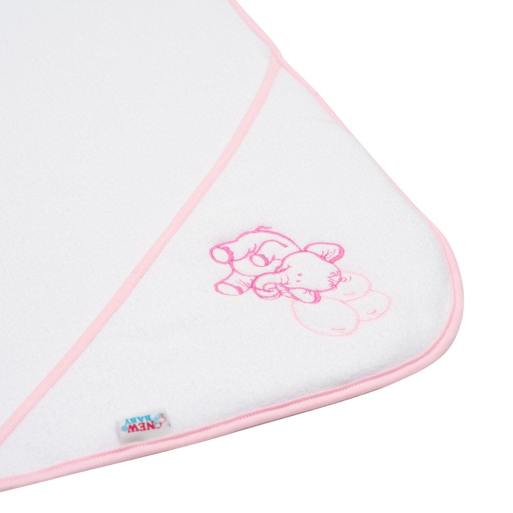 NEW BABY | Nezařazeno | Dětská froté osuška s výšivkou a kapucí New Baby 100x100 bílá medvěd | Bílá | - obrázek 25