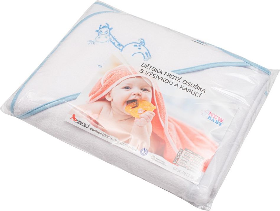 NEW BABY | Nezařazeno | Dětská froté osuška s výšivkou a kapucí New Baby 100x100 bílá medvěd | Bílá | - obrázek 31