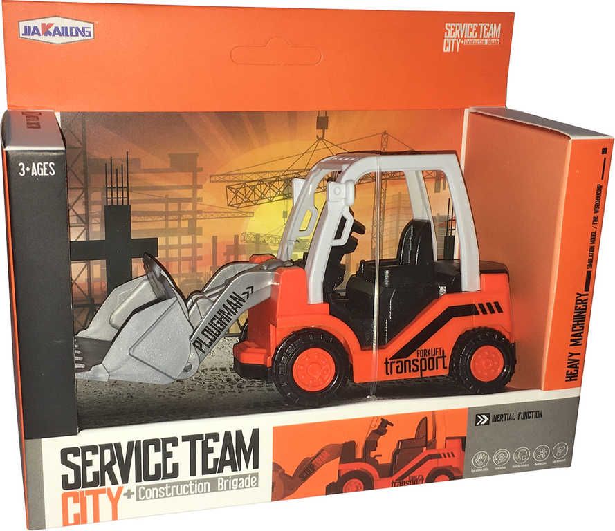 Dudlu Auto Service team stavební stroj zpětný chod 15cm 2 druhy plast - obrázek 2