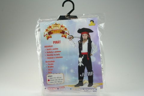 Šaty Pirát 120-130cm - obrázek 1