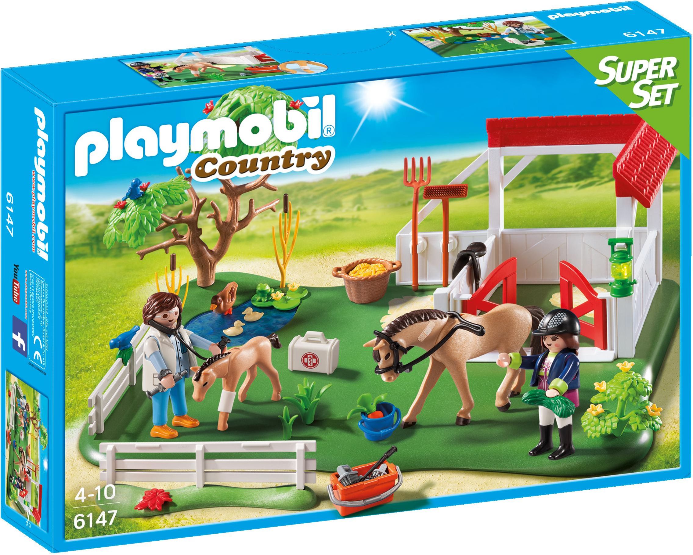 Playmobil 6147 Super Set Padok se stáním pro koně - obrázek 1