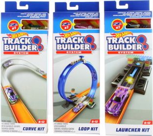 Hot Wheels track builder set doplňků s dráhou - 3 druhy - obrázek 1