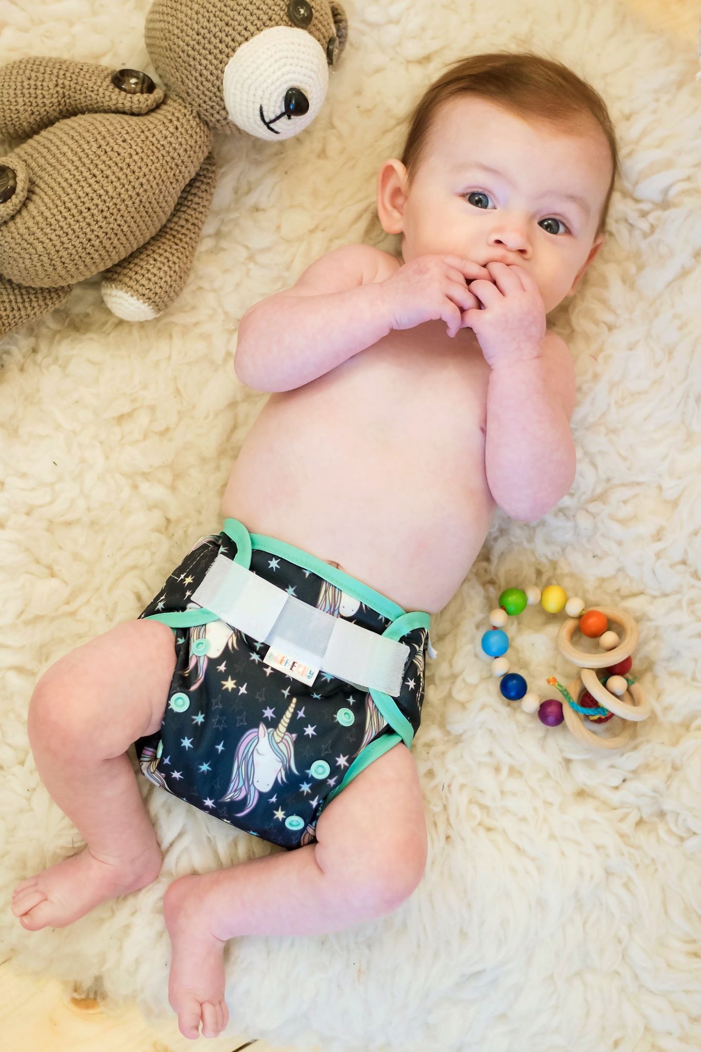 Breberky Svrchní kalhotky MINI XS bez křidélek - Letní osvěžení SZ , sv.růžové patentky + sv.růžová gumička - obrázek 4