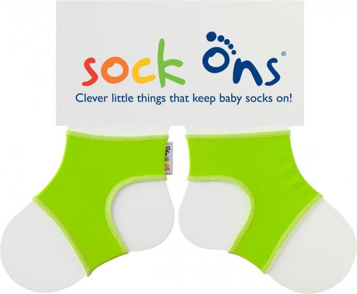 Kikko Sock Ons elastický návlek na ponožky Bright Lime 0-6m - obrázek 1