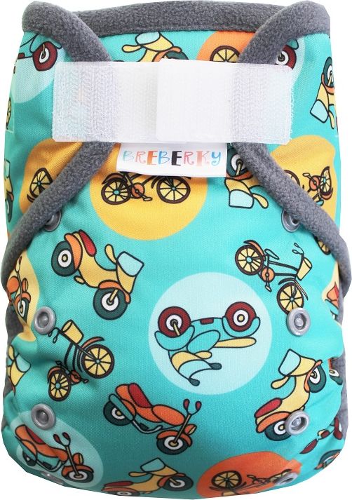 Breberky Svrchní kalhotky - Po dvou kolech SZ, šedé patentky + šedé lemování (model 19) - obrázek 1