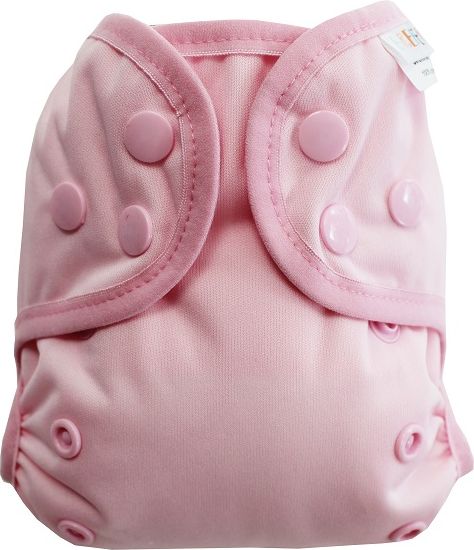 Breberky Svrchní kalhotky MINI - Světle růžové PAT, sv.růžové patentky + sv.růžové gumička - obrázek 1