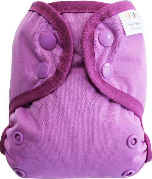 Breberky Svrchní kalhotky MINI XS - Fialové PAT , fialové patentky + fialová gumička - obrázek 1