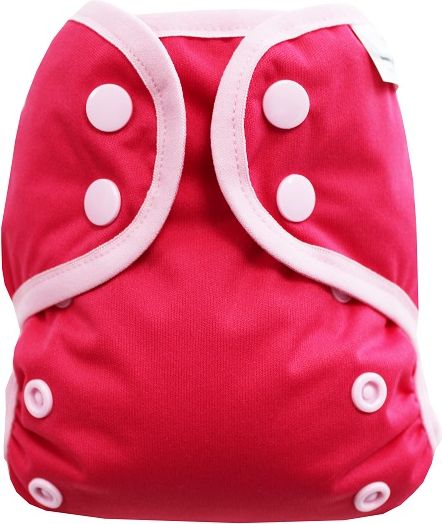 Breberky Svrchní kalhotky MINI XS bez křidélek - Růžové PAT , sv.růžové patentky + sv.růžová gumička - obrázek 1