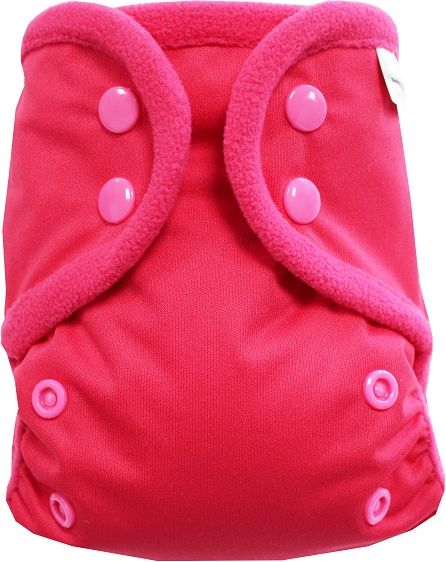 Breberky Svrchní kalhotky MINI XS bez křidélek - Růžové PAT , růžové patentky + růžové lemování - obrázek 1