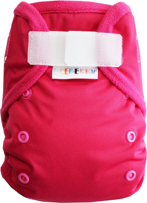 Breberky Svrchní kalhotky bez křidélek - Růžové SZ, růžové patentky + růžové lemování - obrázek 1
