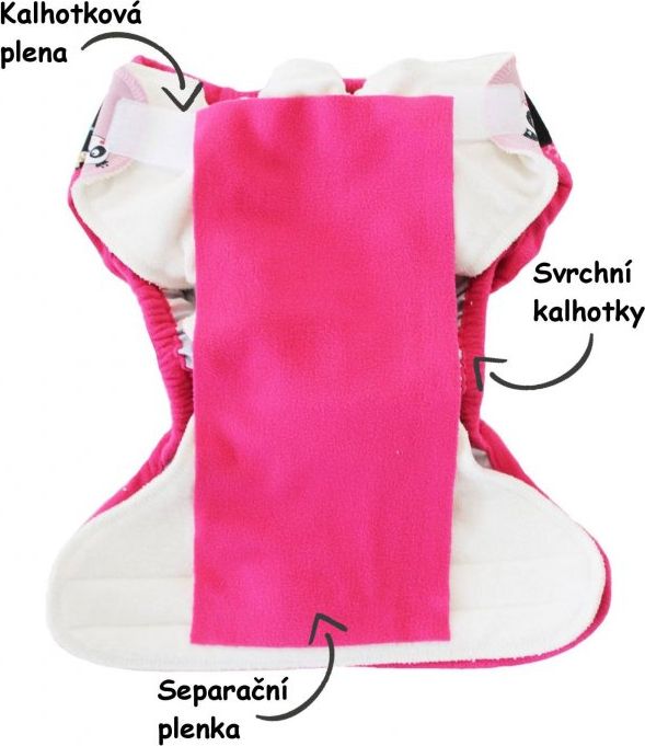 Breberky Svrchní kalhotky - Lapače snů PAT (model 19), sv.modré patentky + tm.modré lemování - obrázek 10